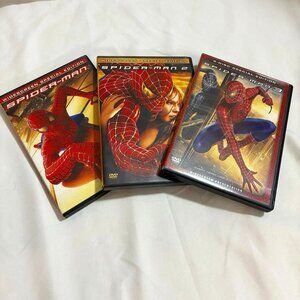 Spiderman 3 DVD Lot Spiderman 1, 2 And 3 Full Screen Special Edition - Tested